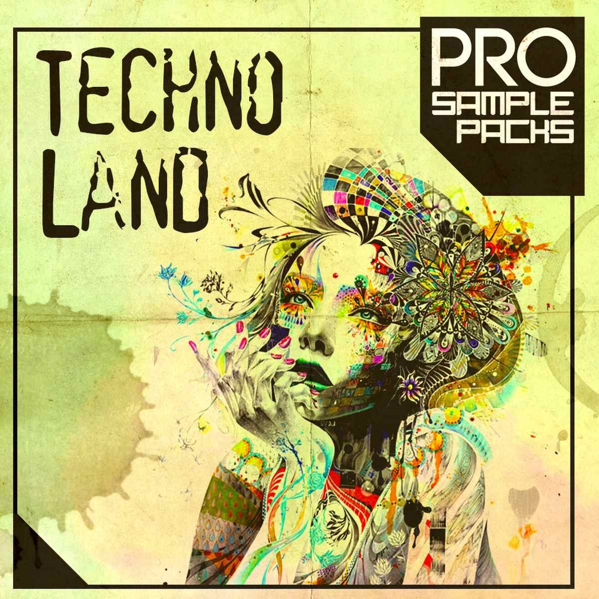 Pro Sample Packs - Techno Land Sample Packs Software GUI Artwork
